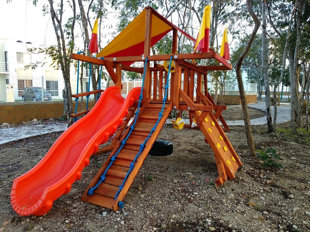 הוילה פלאייה דל כרמן Palma Baru Con Alberca